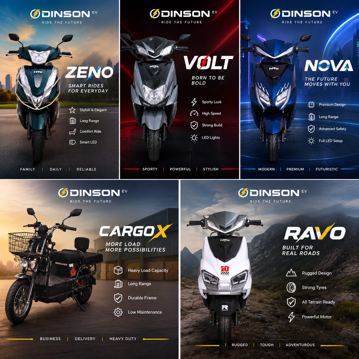 Odinson EV scooter range